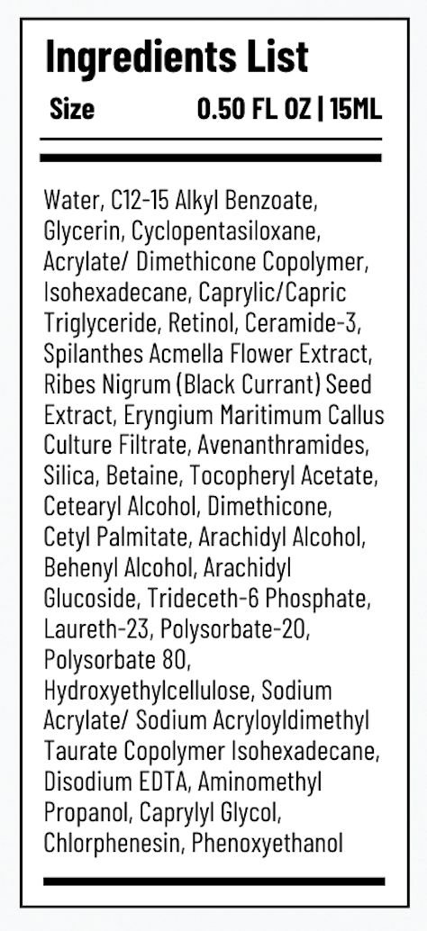 Ingredients List